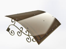 Козырек над входной дверью